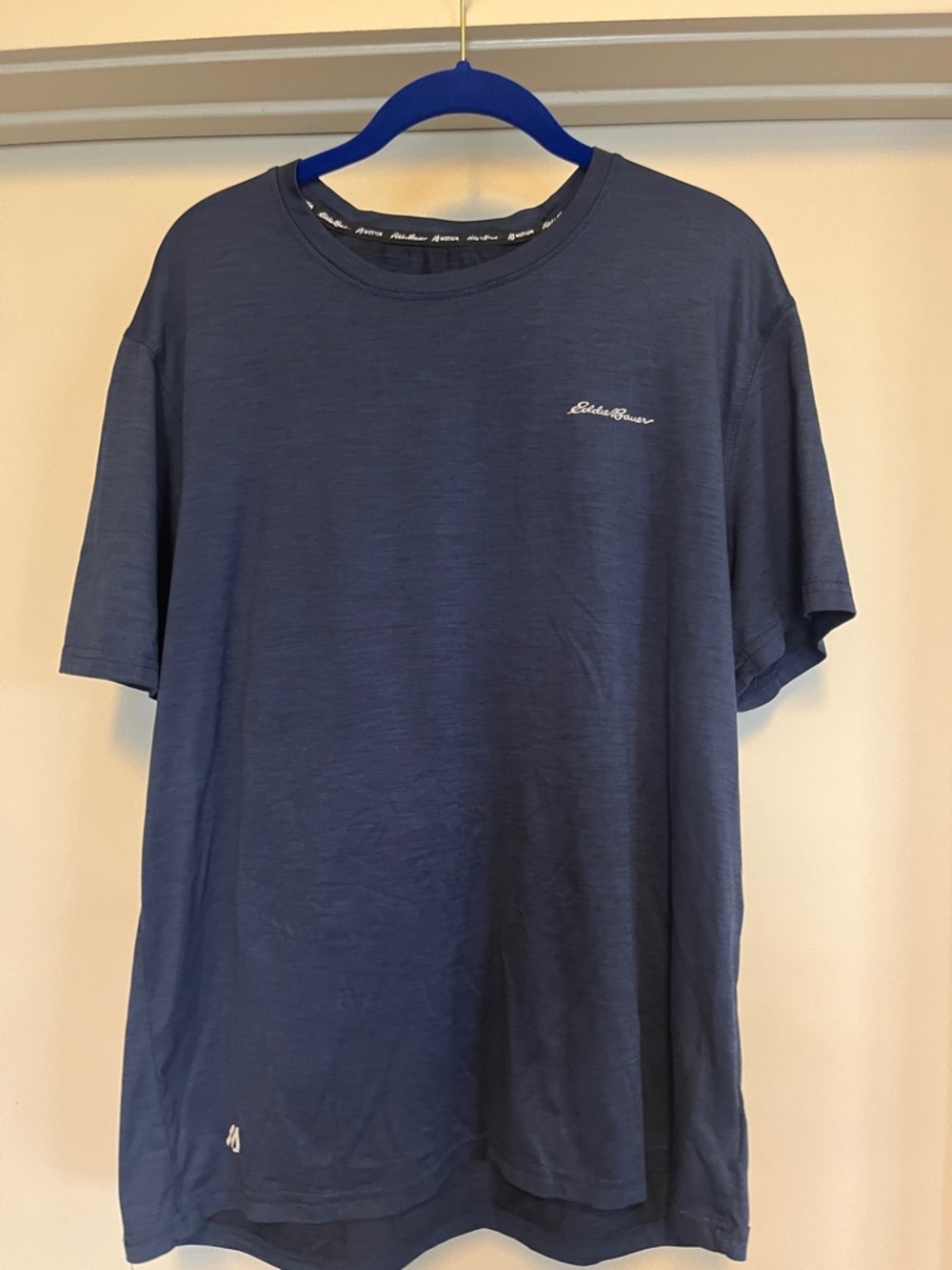 Eddie Bauer Navy Short-Sleeve Crew T-Shirt